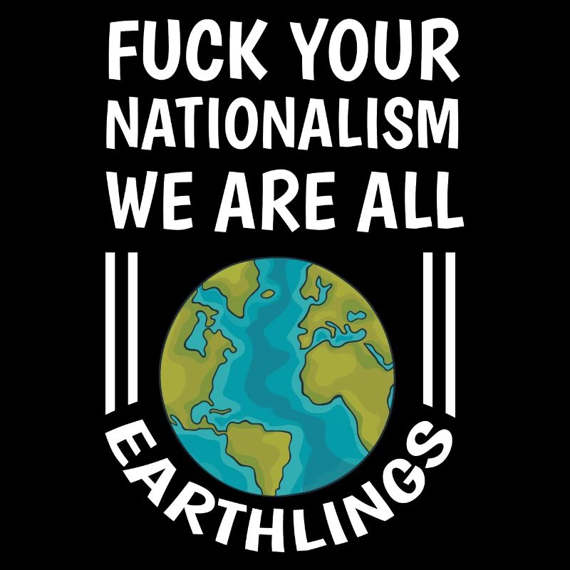 Funny saying against right nationalism