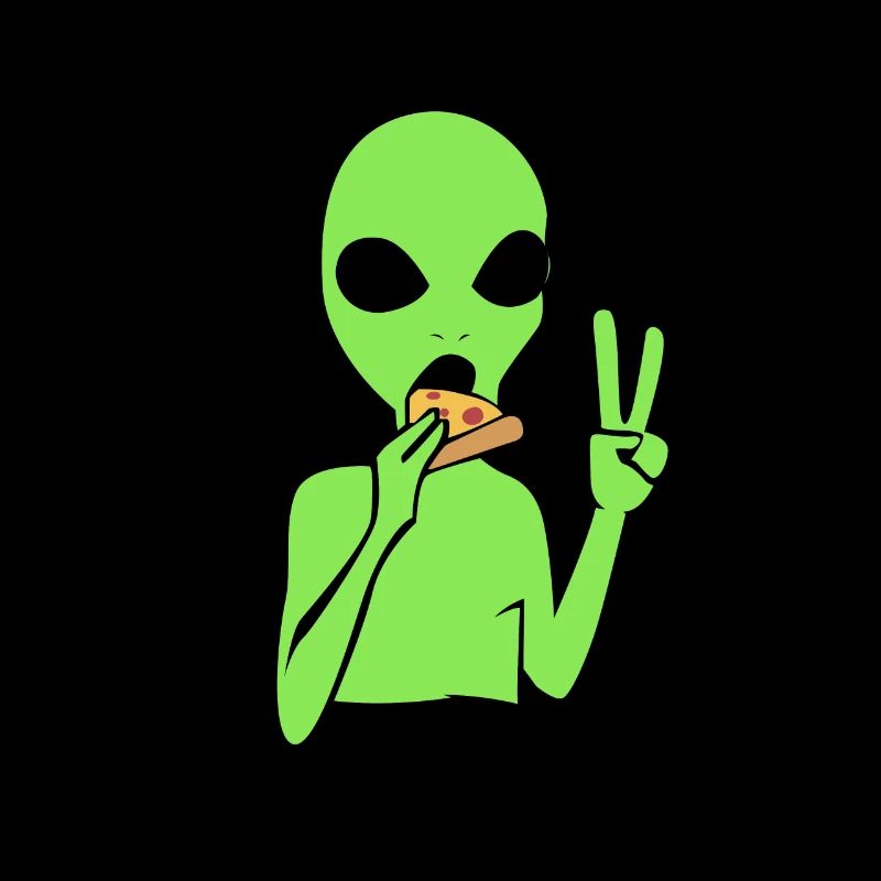 Alien Pizza Ufo Extraterrestrial Gift