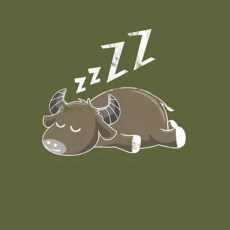 Sleeping buffalo