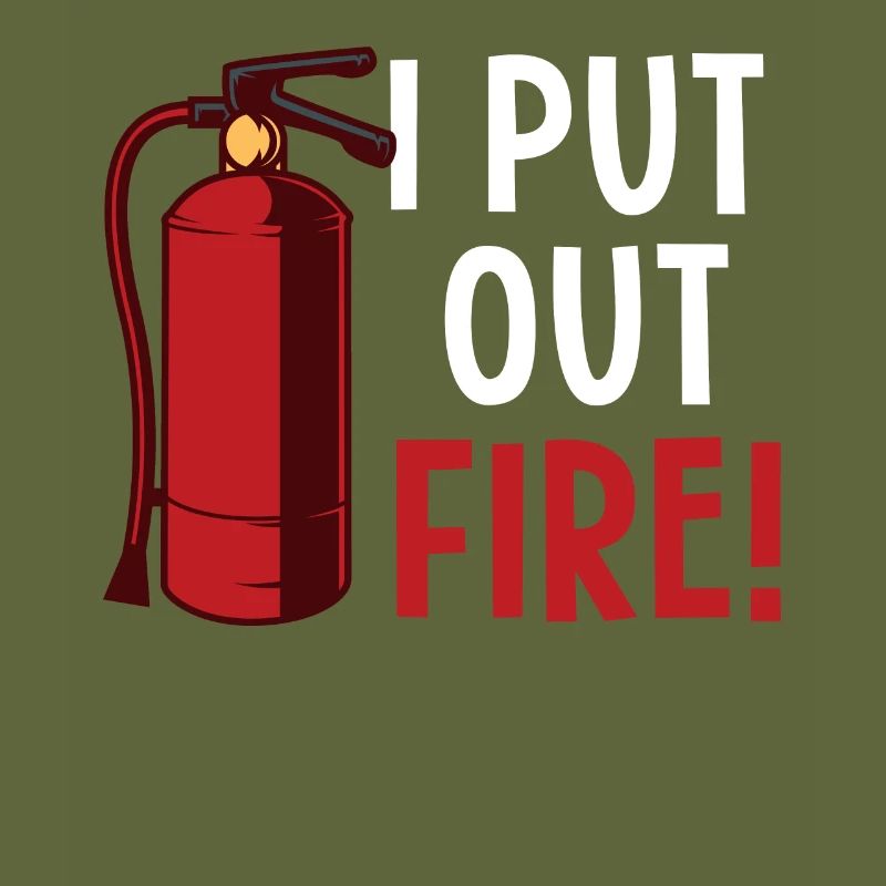 Firefighters fire extinguishers