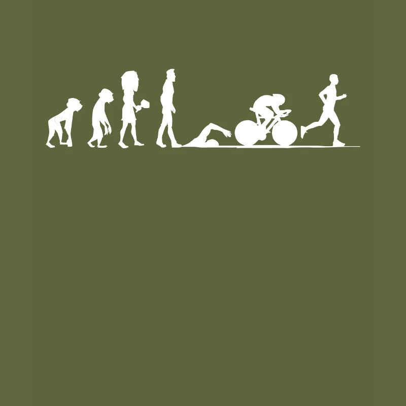 Triathlon Evolution Triathlete Cyclist Gift