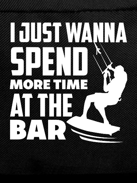 Funny kitesurfer kiteboarding kitesurfing kiting