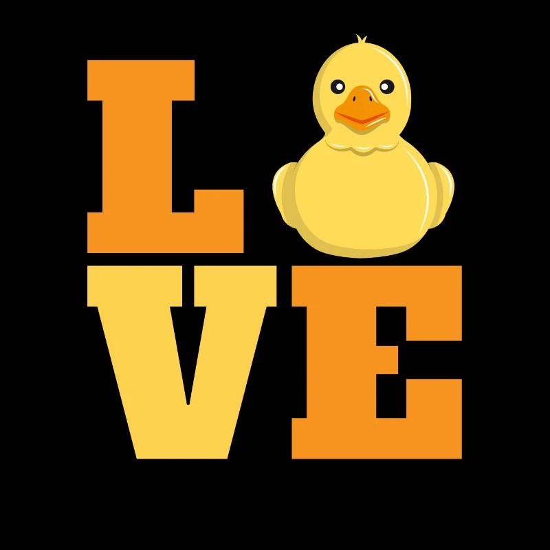 Bathing Duck Love Duck