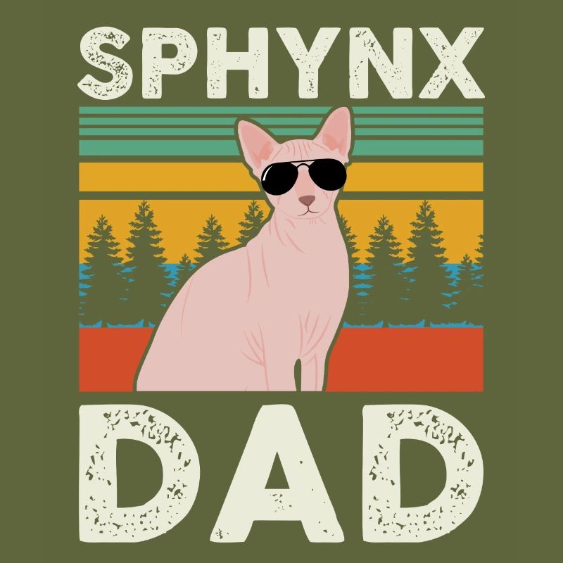 Sphynx papa | Sphinx chat cadeau propriétaire de chat
