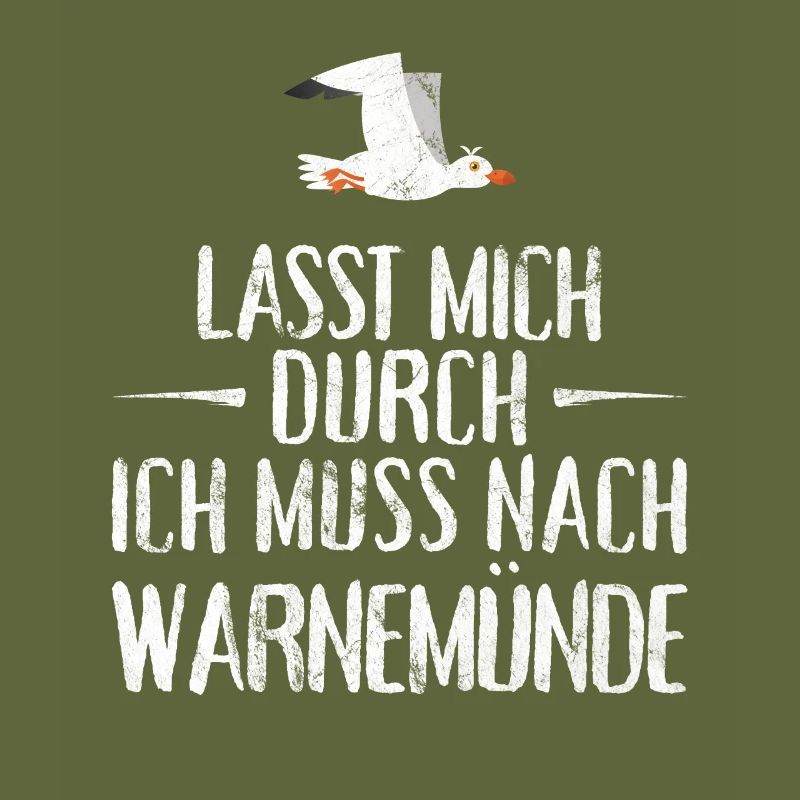 Lasst mich durch ich muss nach Warnemünde Möwe