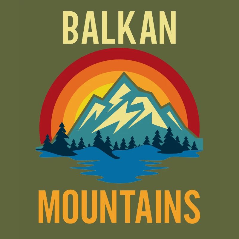 Balkan Mountains Sunset