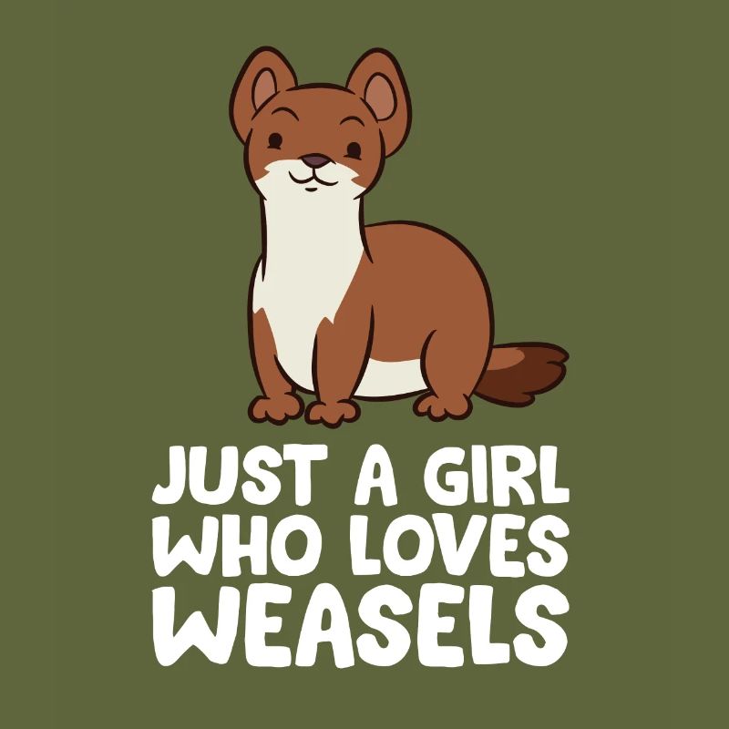 Nur ein Mädchen, das Wiesel liebt