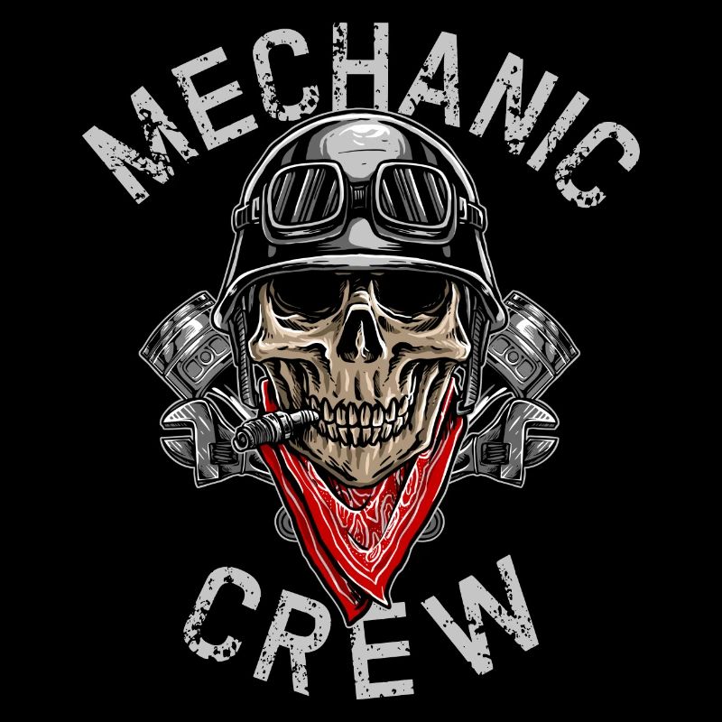 MECHANIC CREW - Biker Skull
