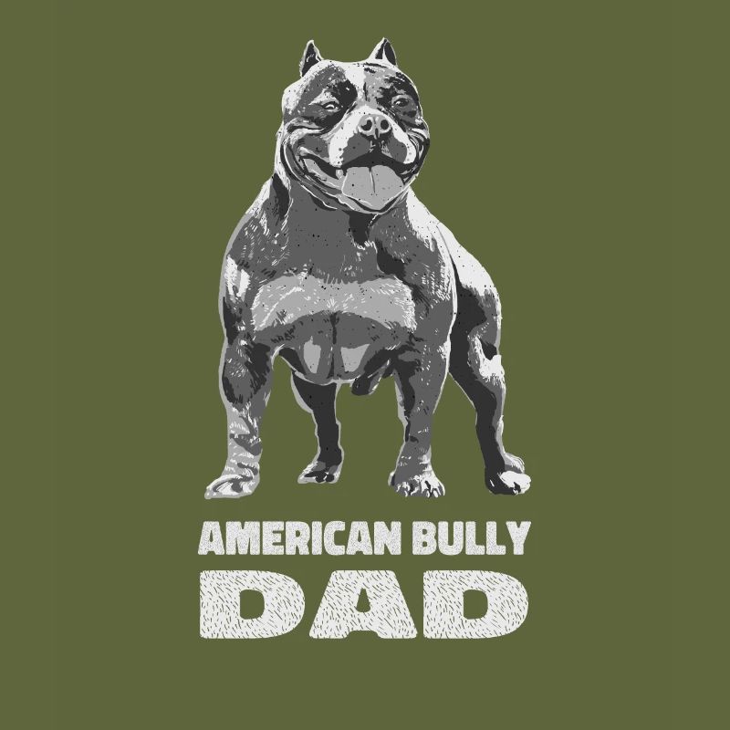 American Bully Dad Hunde Hundebesitzer Geschenk