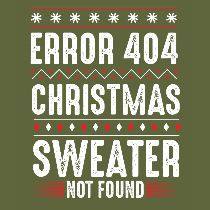 Error 404 Christmas Sweater Not Found Computer