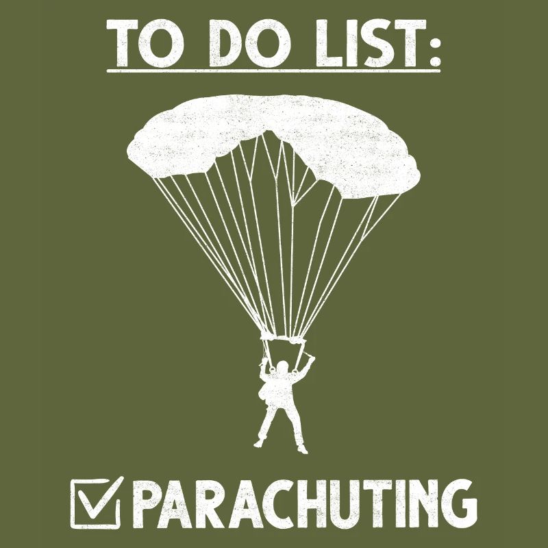 Parachute Skydiver Celebration Adrenaline