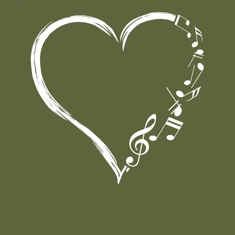 Music Frequency Cute Heart Notes NotesKey