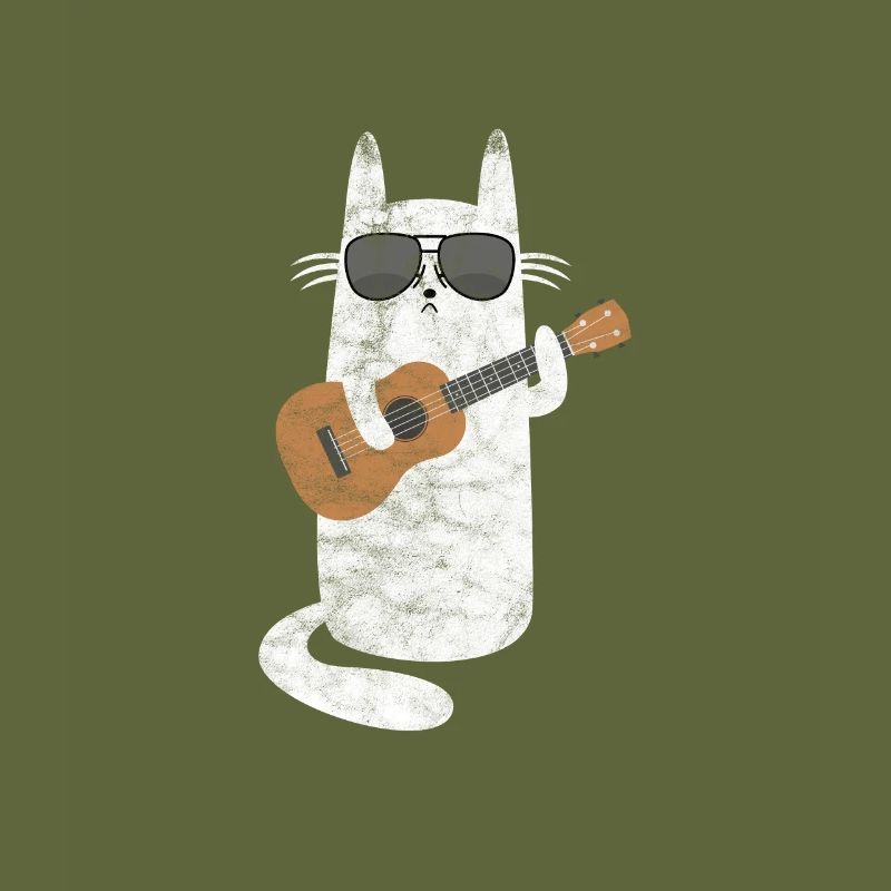Chat ukulélé