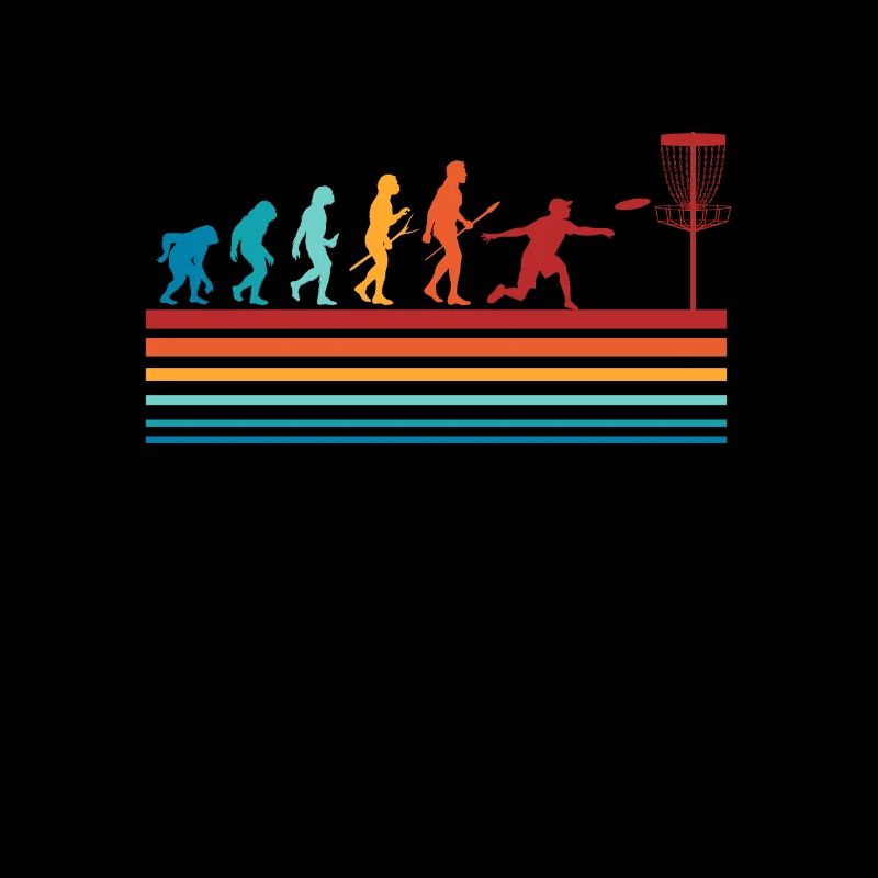 Disc Golf Evolution Frisbee Discgolf Geschenk