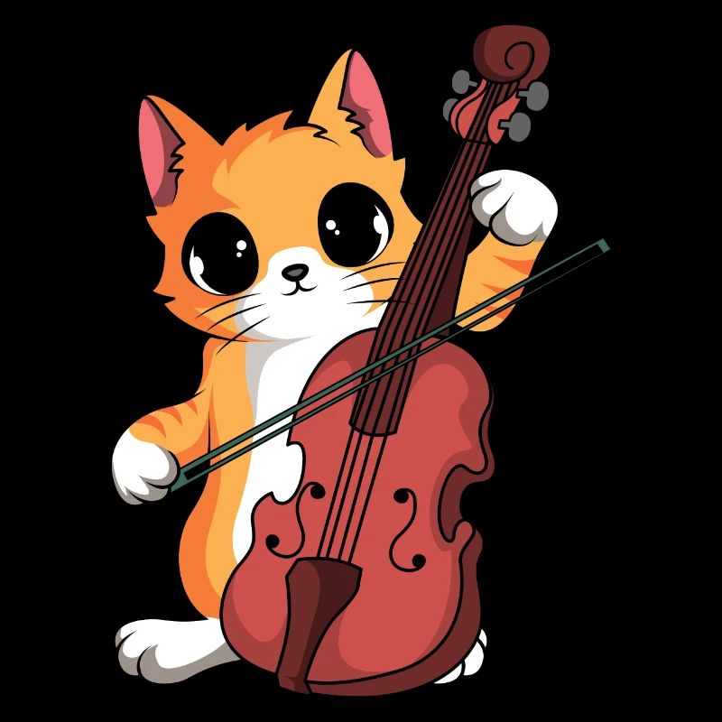 Cat Violinist Orchestra