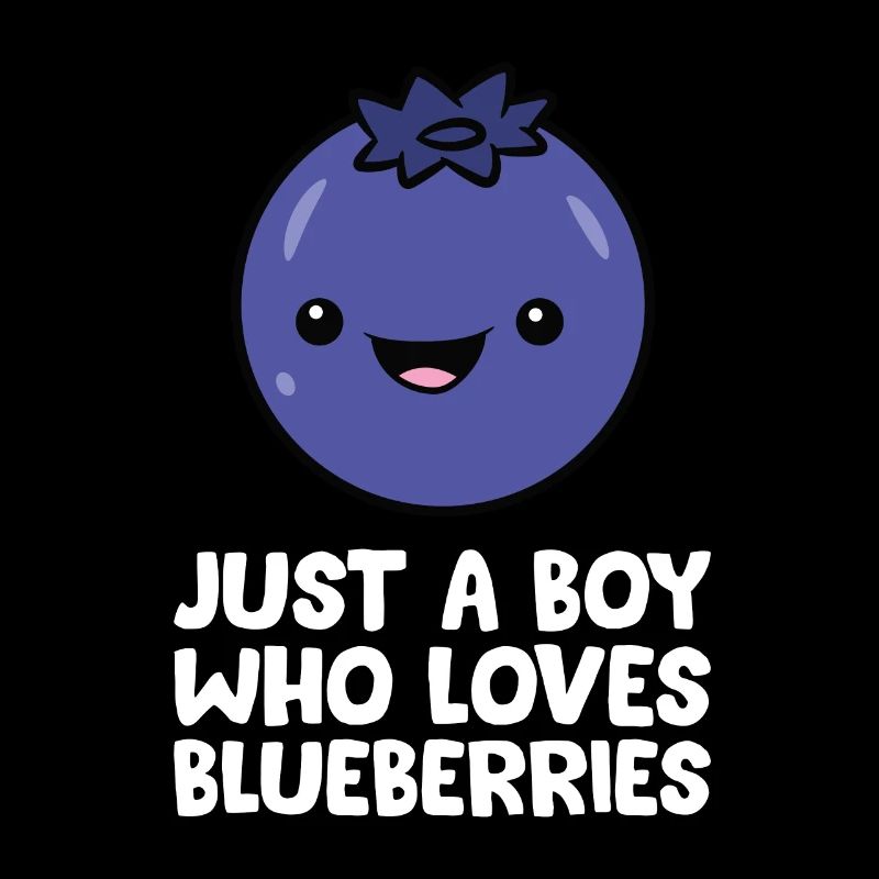 Nur ein Junge, der Blaubeeren liebt