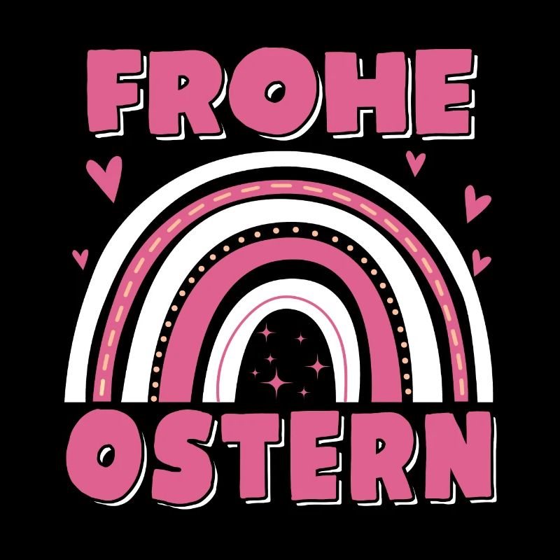 Frohe Ostern Regenbogen