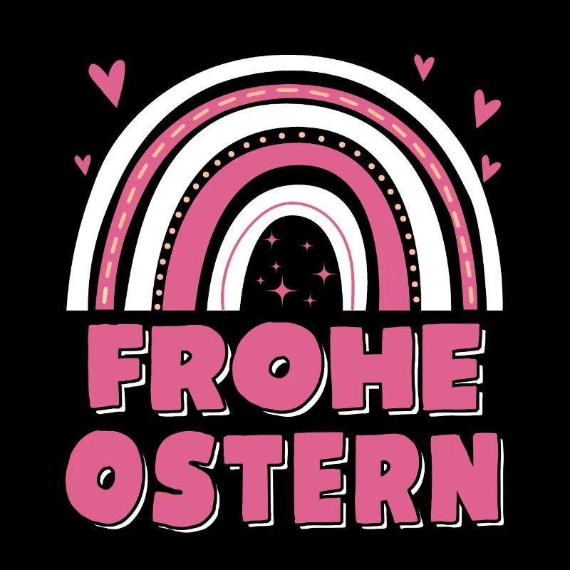 Oster Regenbogen Frohe Ostern