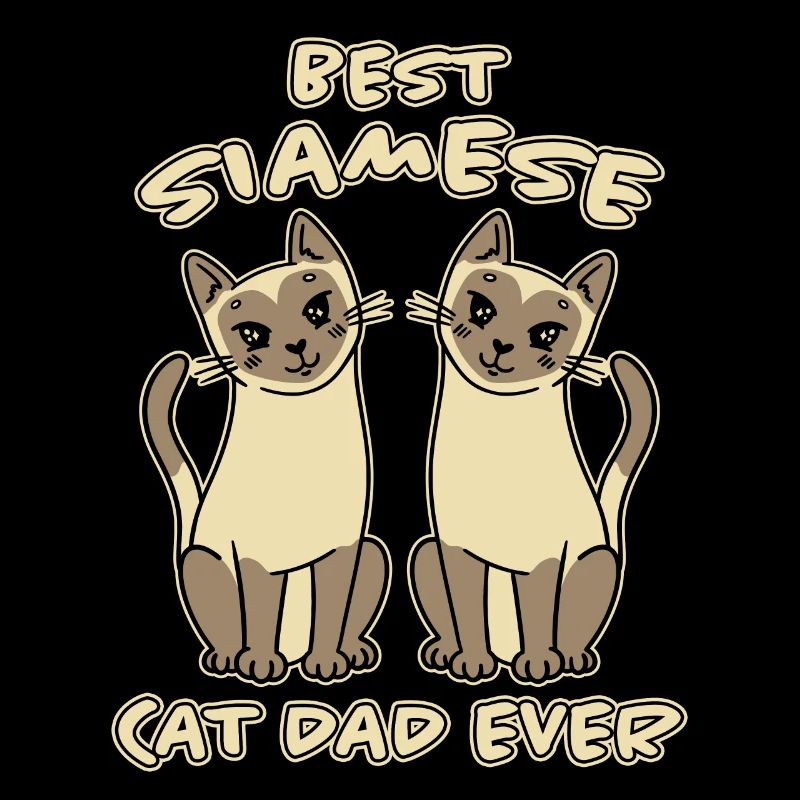 Siamese Saying Cat Papa Funny Siamese Gift
