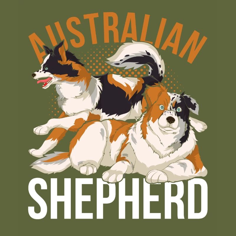 Aussie Hundebesitzer Hund Australian Shepherd