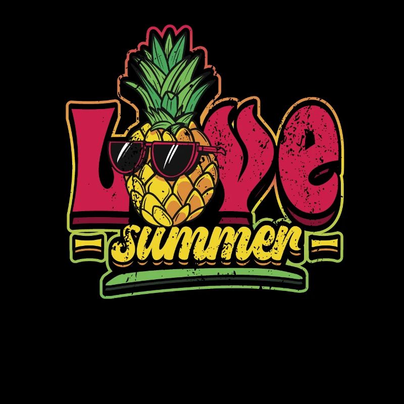 Hello Summer Pineapple with Sunglasses
