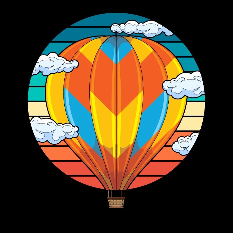 Retro Ballonfahrer Geschenkidee Heißluftballon