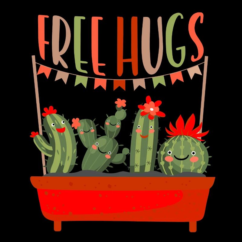 Cactus Hugs Funny Succulent Owner