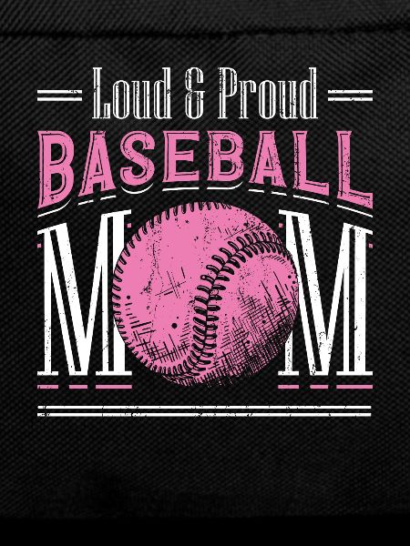 Laut und stolzer Baseball-Mutter