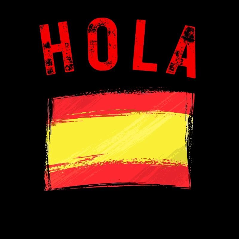 HOLA DRAPEAU ESPAGNOL ESPAGNE