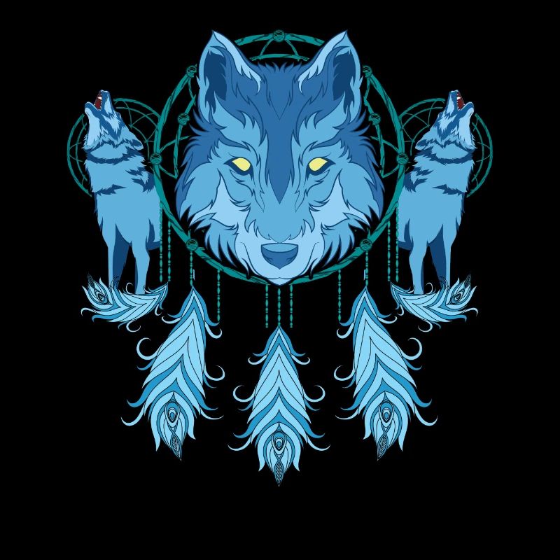 Wolf Dream Catcher