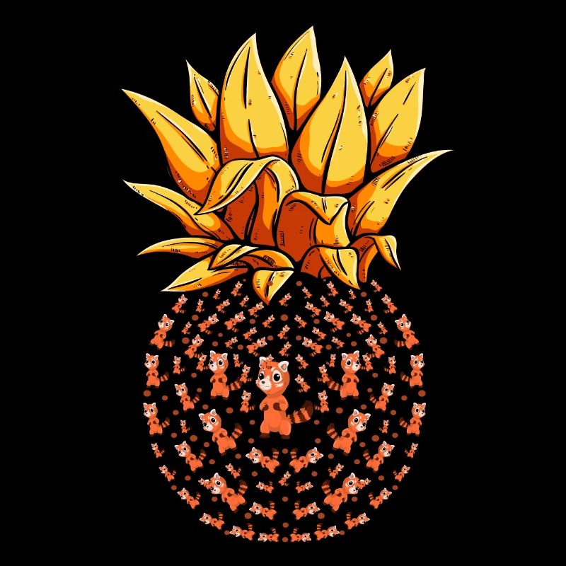 Tier Geschenk Ananas Roter Panda