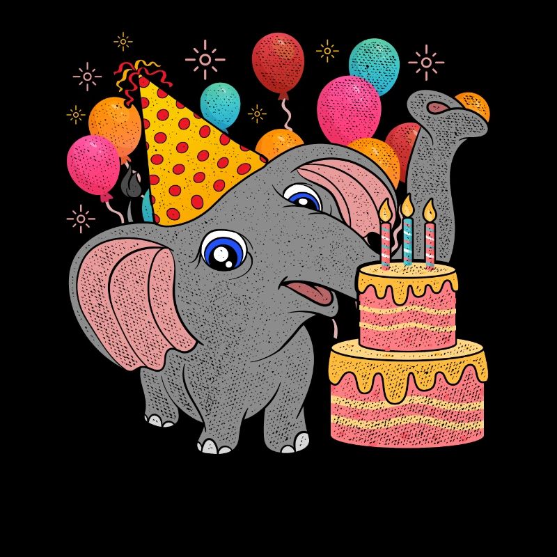 Geburtstag Tier Geschenk Elefant