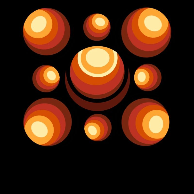 Retro Ball Pattern Mid-Century