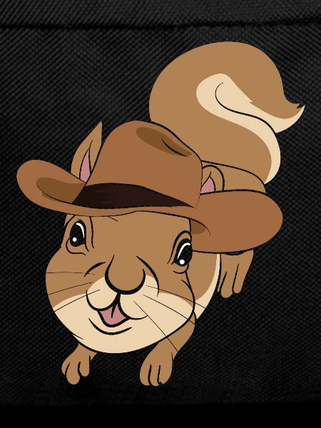 Animal Lover Cowboy Gift Squirrel
