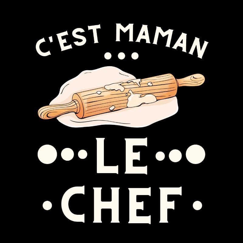 C'est maman le chef - rouleau à pâtisseries