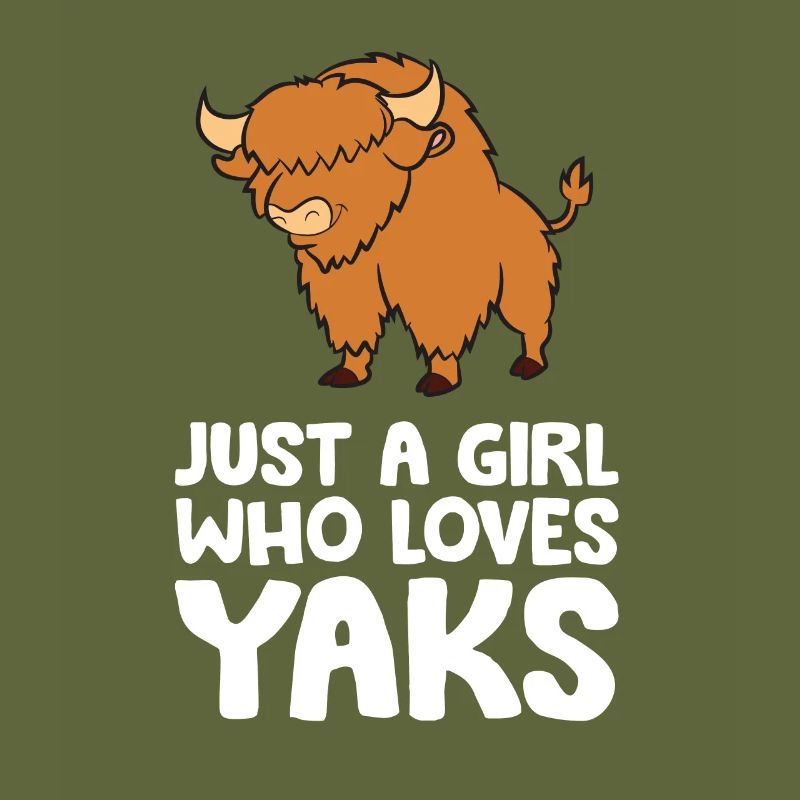 Nur ein Mädchen, das Yaks liebt