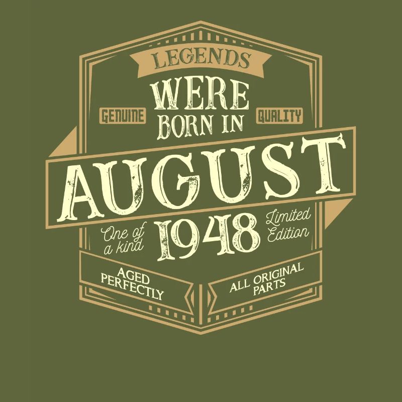 August 1948 Geburtstag Mann