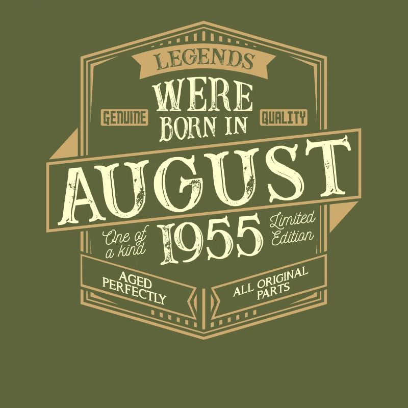 August 1955 Geburtstag Mann