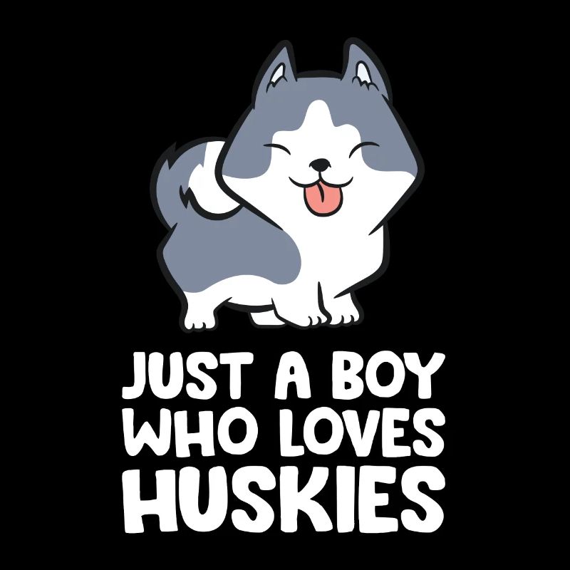 Siberian Husky Boy Juste un garçon qui aime les huskies