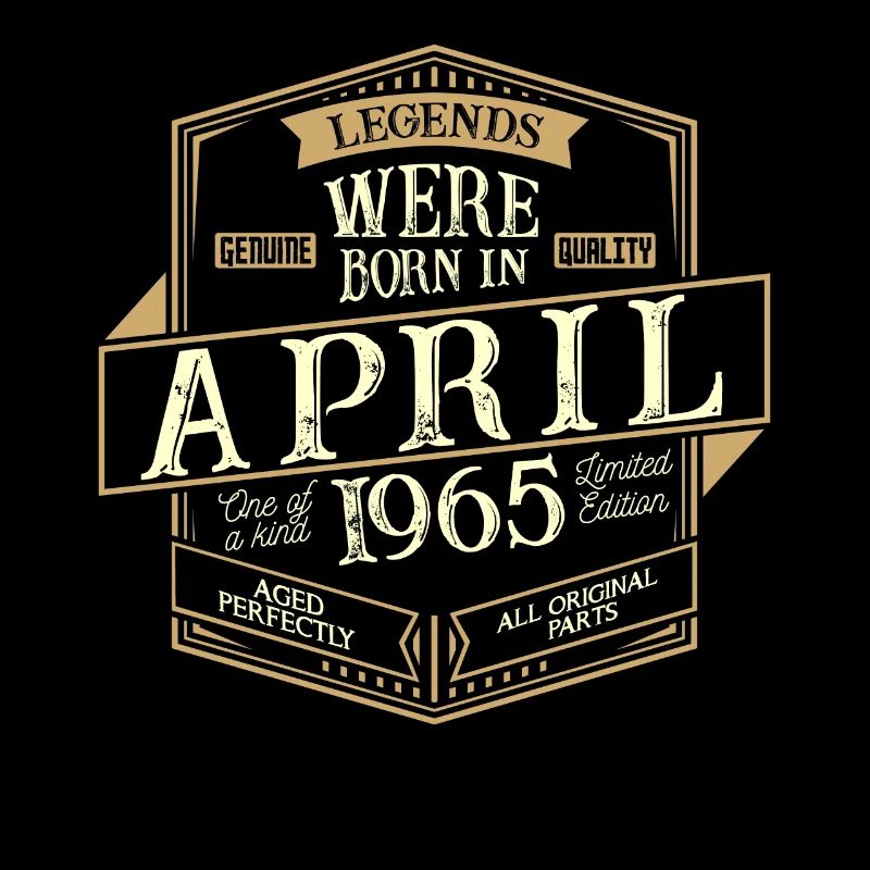 April 1965 Geburtstag Mann
