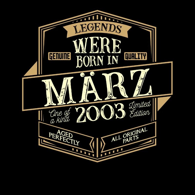 März 2003 Geburtstag Mann