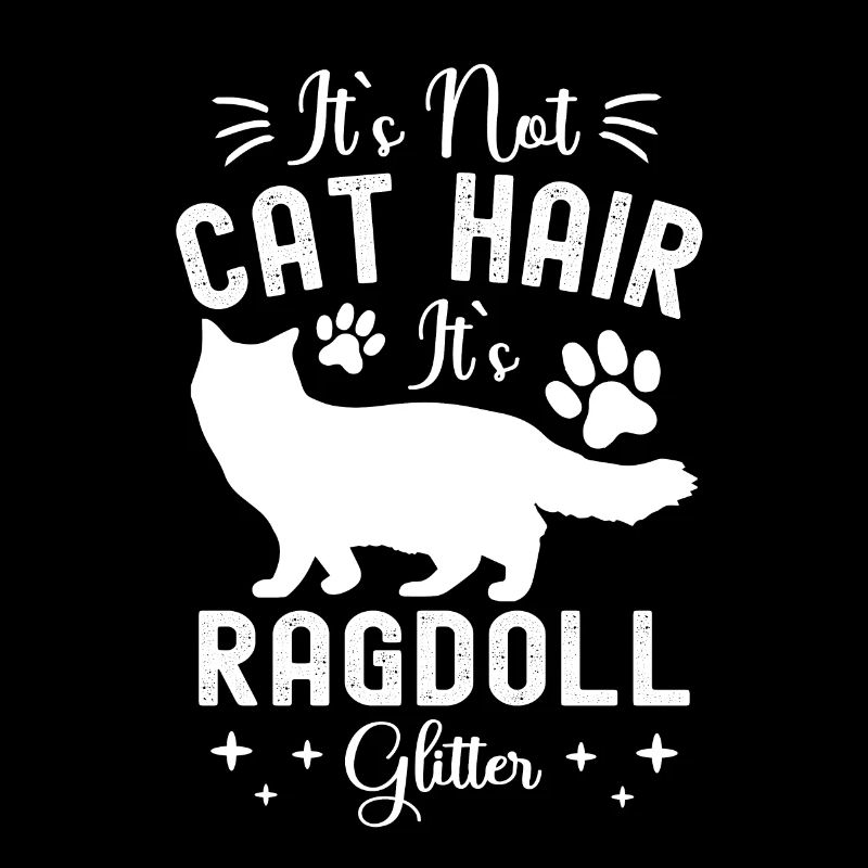 Chaton mignon Ce n’est pas des poils de chat C’est Ragdoll Glitter