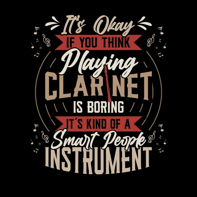 Clarinet playing clarinet
