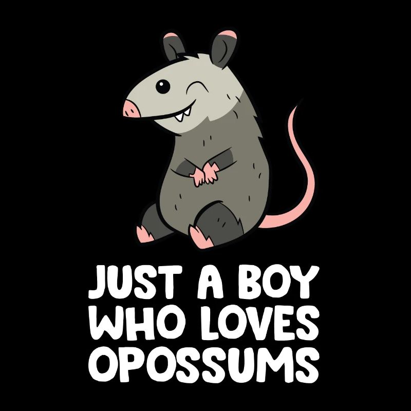 Nur ein Junge, der Opossums liebt