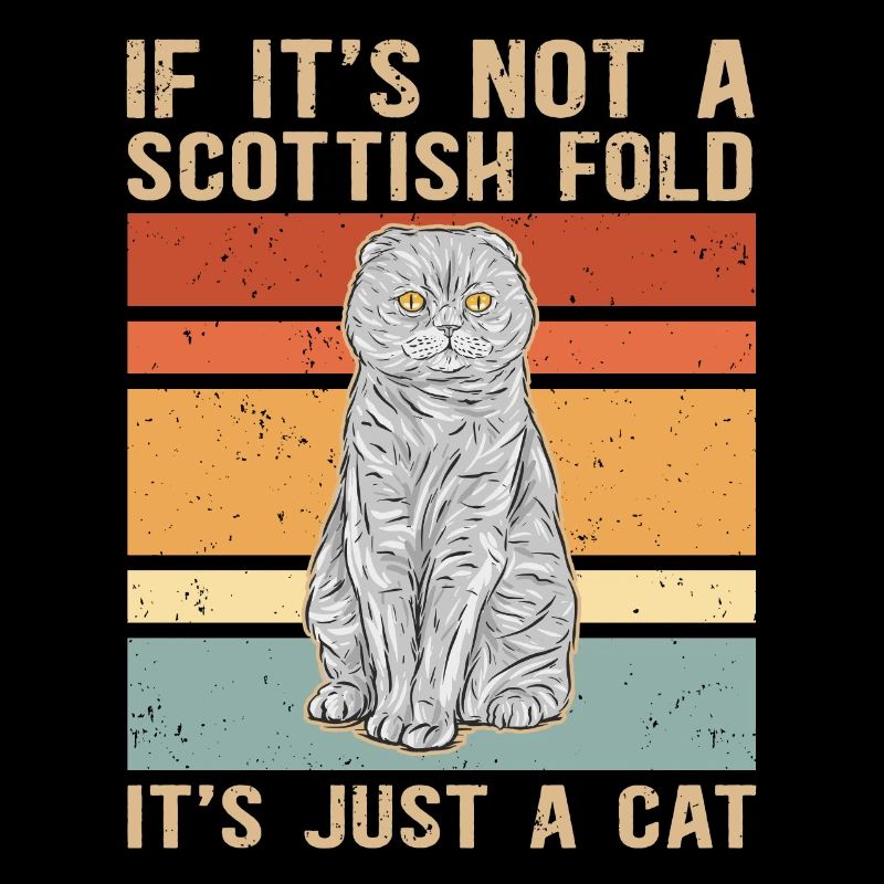 | écossaise pour chat à oreille pliante Cadeau Scottish Fold