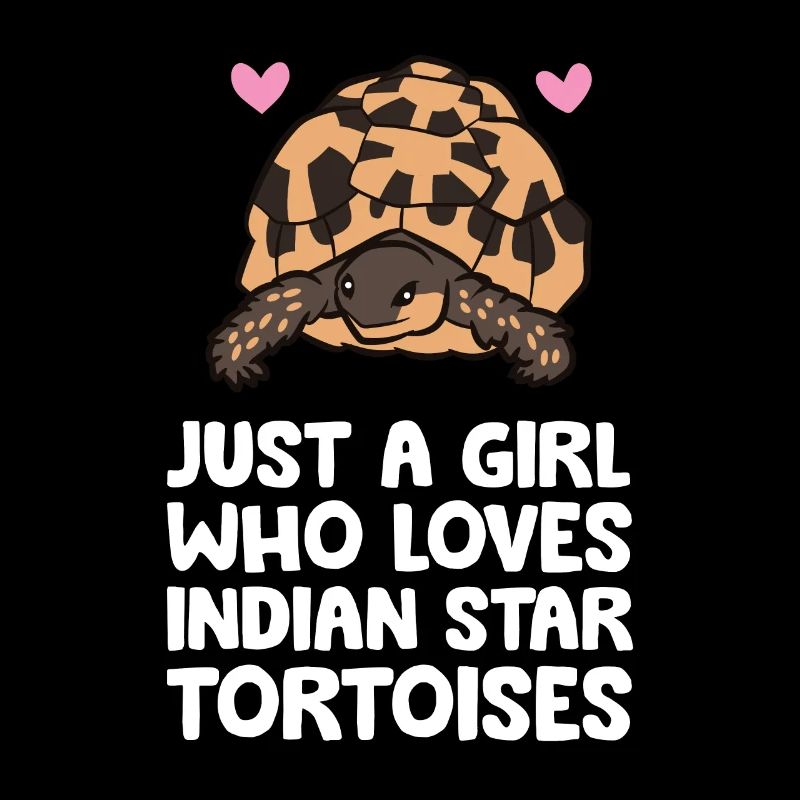 Nur ein Mädchen, das indische Sternschildkröten