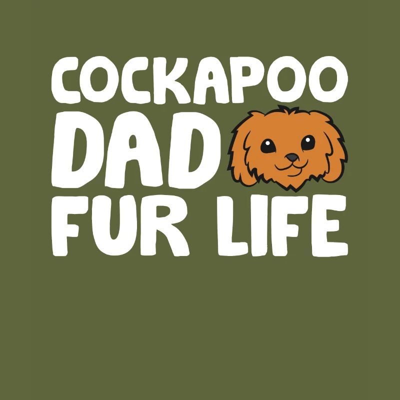 Cockapoo Dog Papa Cockapoo Dad Fur Life Funny