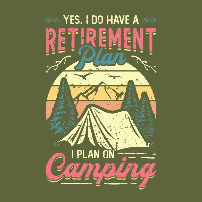 Plan de retraite camping, camping-car de retraite.