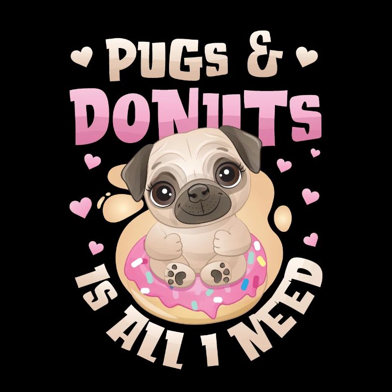 Mops Donut Lover Mädchen