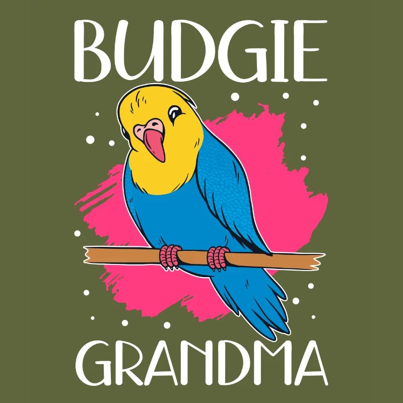 Budgerigar Grand-mère Budgerigars Cadeau